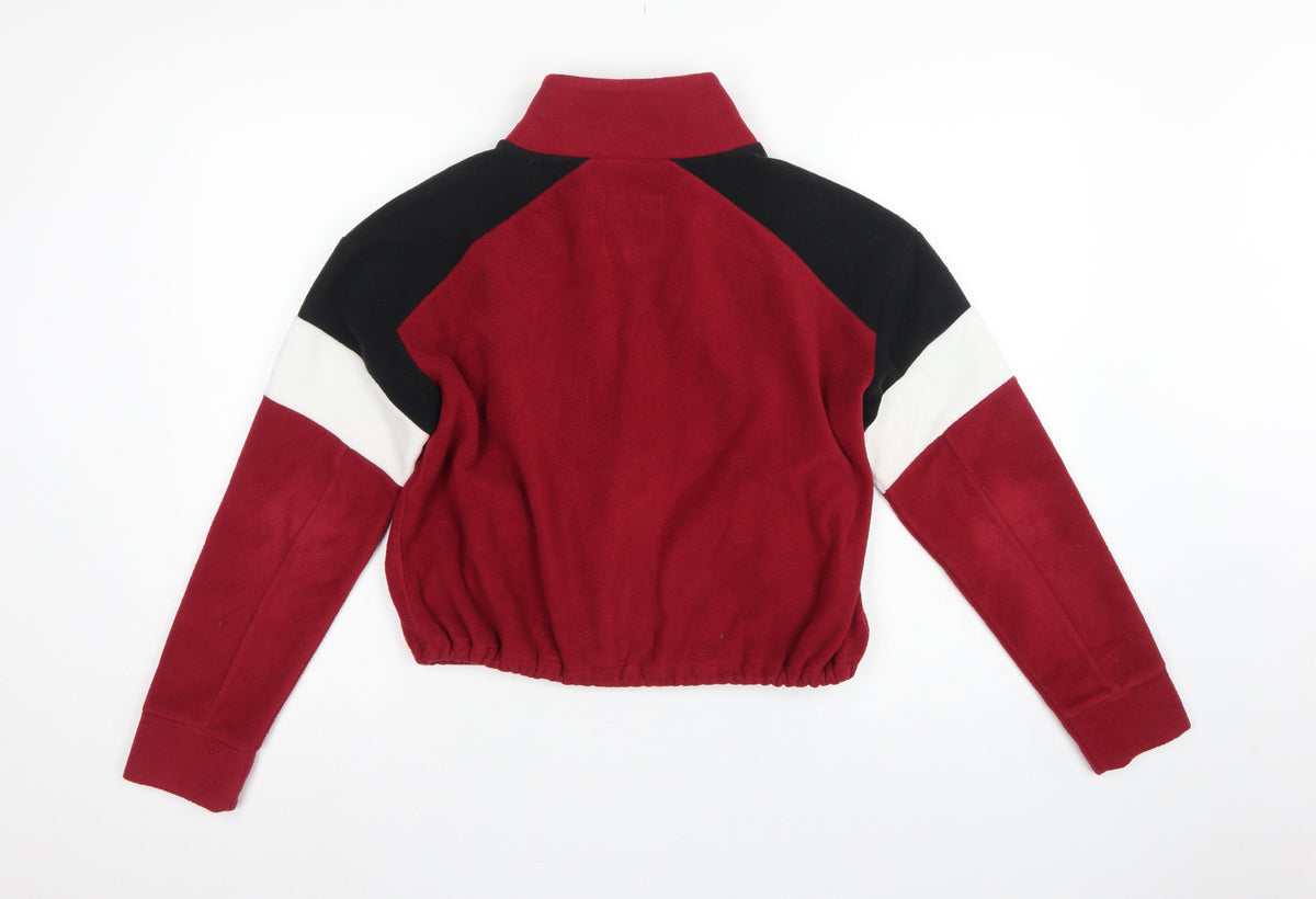 New Look Women’s Multicoloured UK 12 Cropped Fleece Zip Jacket