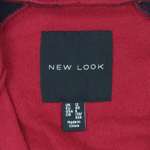 New Look Women’s Multicoloured UK 12 Cropped Fleece Zip Jacket