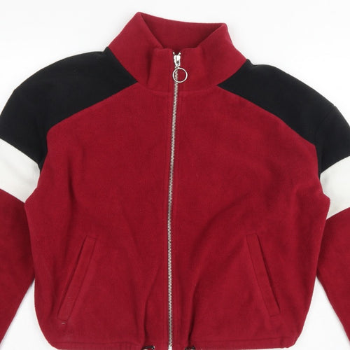 New Look Women’s Multicoloured UK 12 Cropped Fleece Zip Jacket
