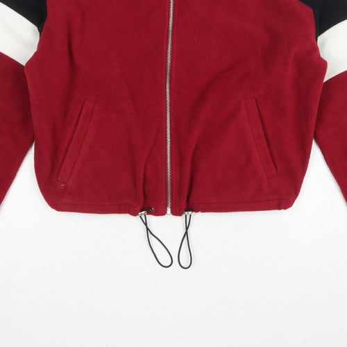 New Look Women’s Multicoloured UK 12 Cropped Fleece Zip Jacket