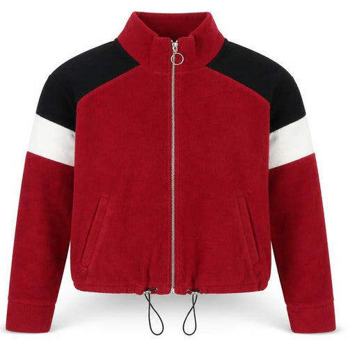New Look Women’s Multicoloured UK 12 Cropped Fleece Zip Jacket