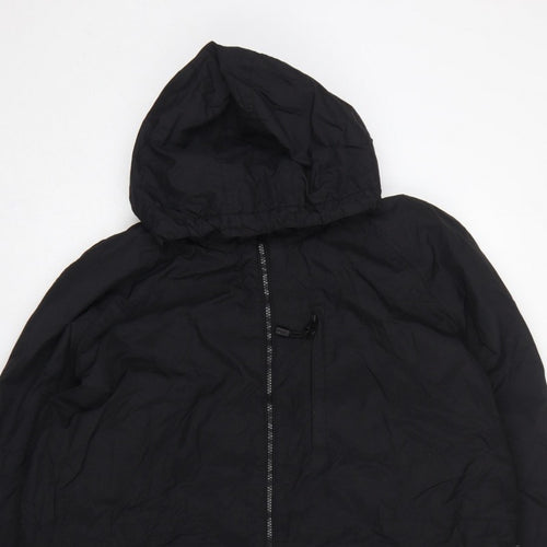 Next Men’s Black 2XL Anorak Hooded Fleece Lined Jacket