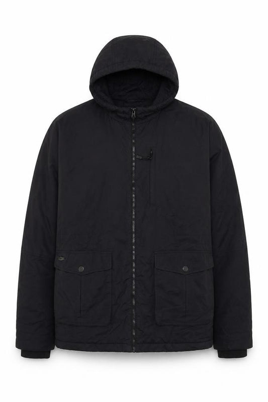 Next Men’s Black 2XL Anorak Hooded Fleece Lined Jacket