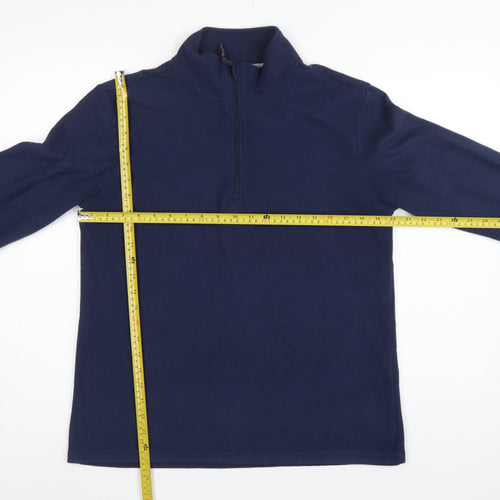 Peter Storm Women's Navy Size 16 Fleece 1/4 Zip High Neck Sweatshirt