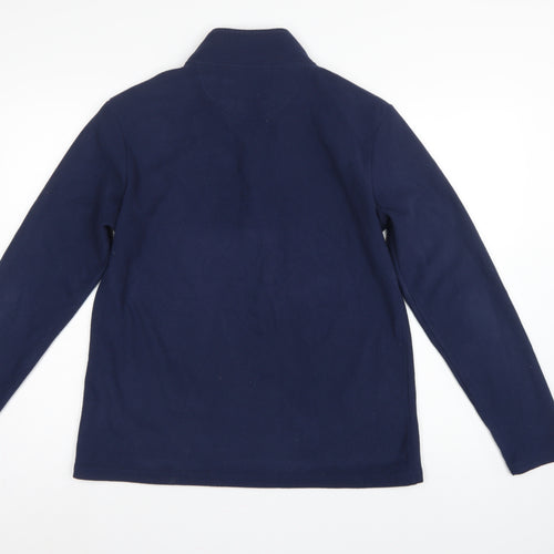 Peter Storm Women's Navy Size 16 Fleece 1/4 Zip High Neck Sweatshirt