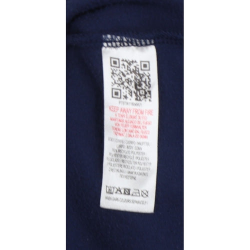 Peter Storm Women's Navy Size 16 Fleece 1/4 Zip High Neck Sweatshirt
