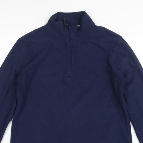 Peter Storm Women's Navy Size 16 Fleece 1/4 Zip High Neck Sweatshirt