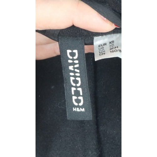 H&M Divided Women’s Black XS Slytherin Varsity Jacket Embroidered