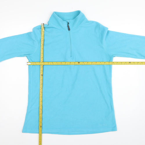 Peter Storm Women Blue Size 16 1/4 Zip Fleece Pullover Sweatshirt
