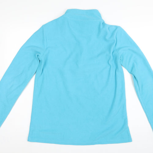 Peter Storm Women Blue Size 16 1/4 Zip Fleece Pullover Sweatshirt