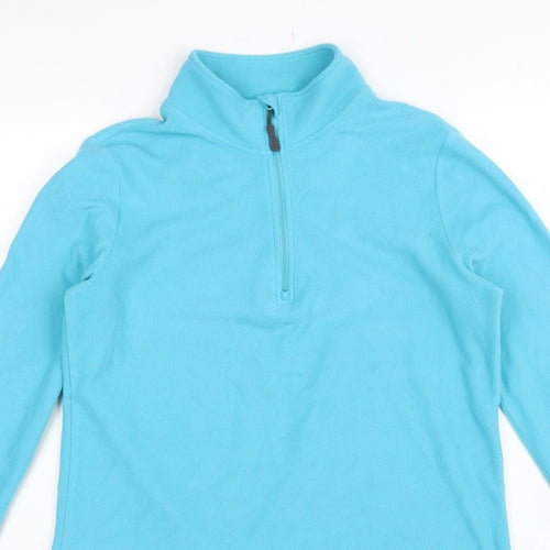 Peter Storm Women Blue Size 16 1/4 Zip Fleece Pullover Sweatshirt