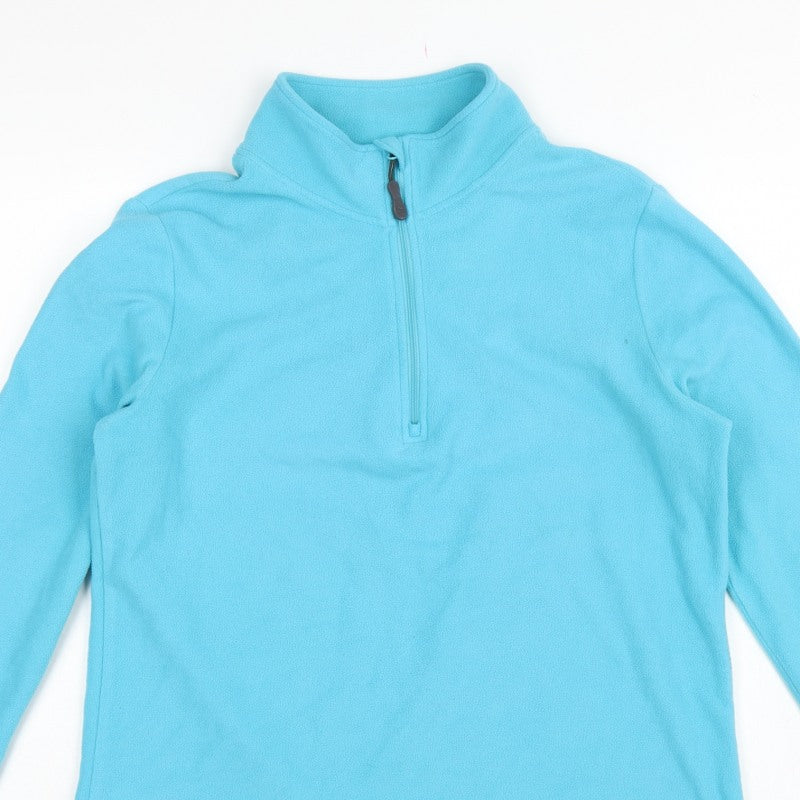 Peter Storm Women Blue Size 16 1/4 Zip Fleece Pullover Sweatshirt