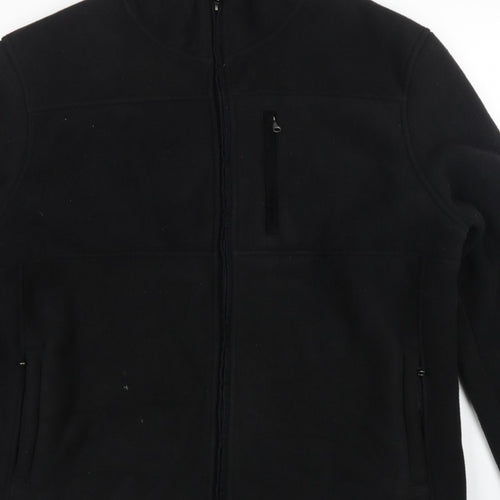 Maine New England Men's Black XL Fleece Full Zip Basic Jacket
