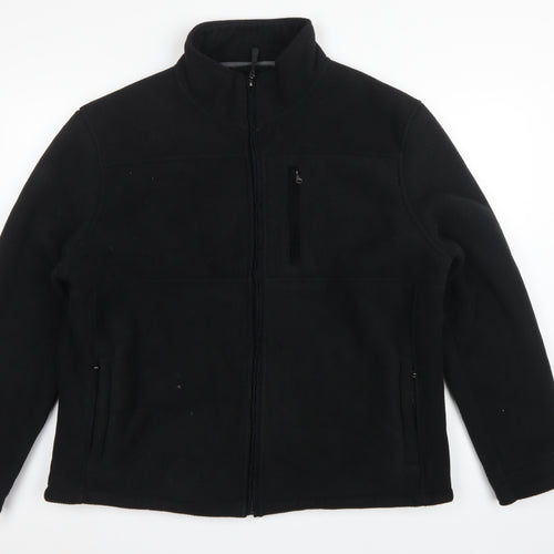Maine New England Men's Black XL Fleece Full Zip Basic Jacket