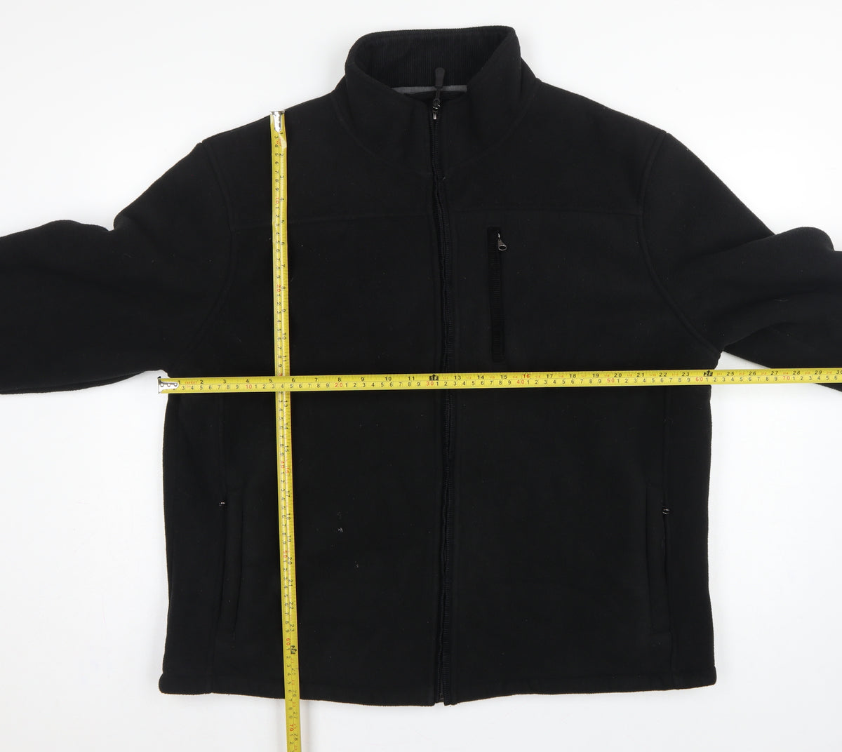 Maine New England Men's Black XL Fleece Full Zip Basic Jacket