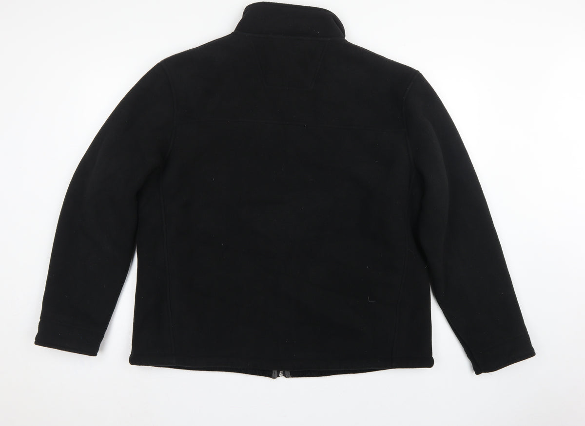 Maine New England Men's Black XL Fleece Full Zip Basic Jacket