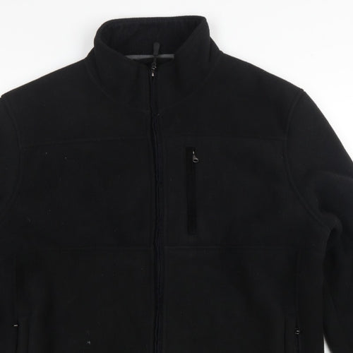 Maine New England Men's Black XL Fleece Full Zip Basic Jacket