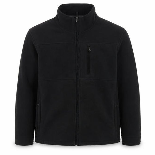 Maine New England Men's Black XL Fleece Full Zip Basic Jacket