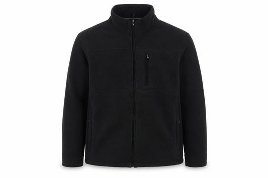 Maine New England Men's Black XL Fleece Full Zip Basic Jacket