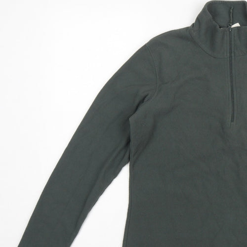 Mountain Warehouse Men’s Green M 1/4 Zip Fleece Sweatshirt Outdoor