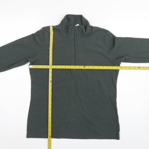 Mountain Warehouse Men’s Green M 1/4 Zip Fleece Sweatshirt Outdoor