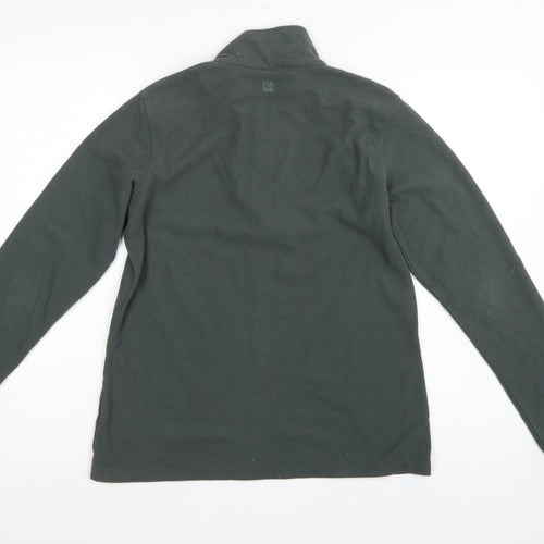 Mountain Warehouse Men’s Green M 1/4 Zip Fleece Sweatshirt Outdoor