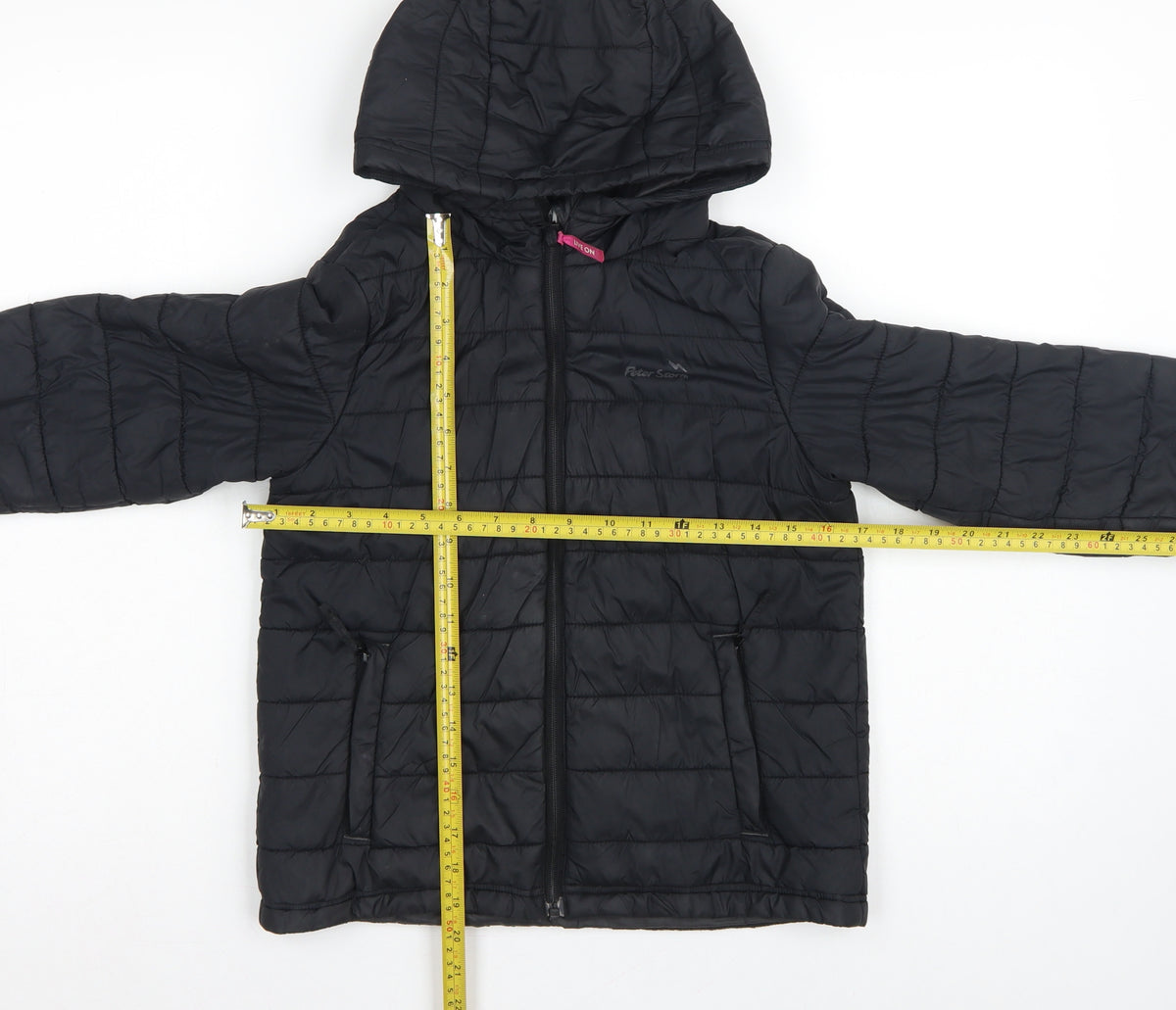 Peter Storm Boys Black 9-10 Years Hooded Quilted Puffer Jacket