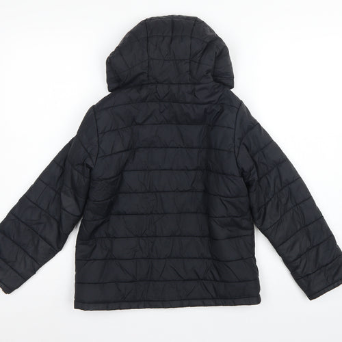 Peter Storm Boys Black 9-10 Years Hooded Quilted Puffer Jacket