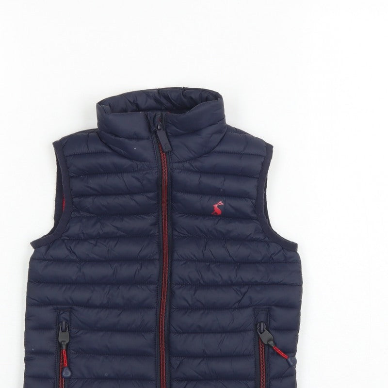 Joules Boys Blue 3 Years Quilted Padded Packable Gilet Bodywarmer