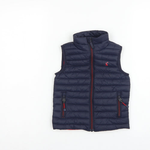 Joules Boys Blue 3 Years Quilted Padded Packable Gilet Bodywarmer