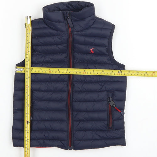 Joules Boys Blue 3 Years Quilted Padded Packable Gilet Bodywarmer