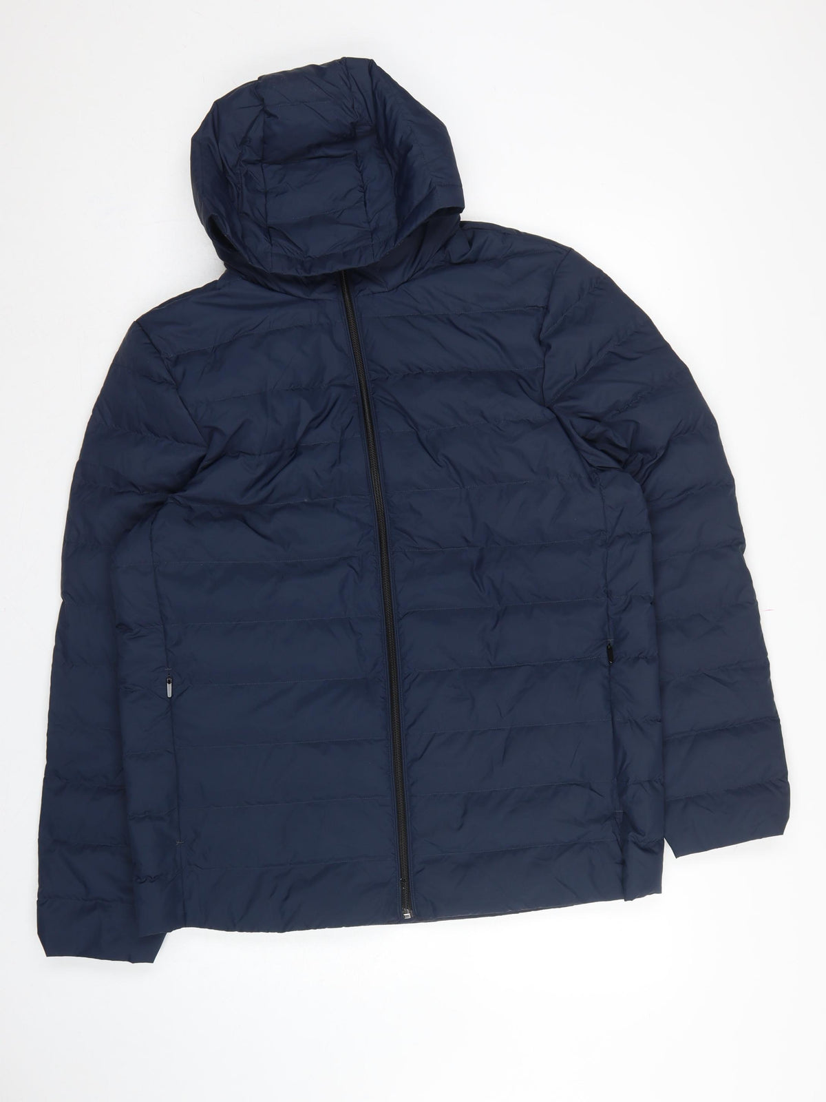 Marks & Spencer Men Navy L Stormwear Down Hooded Puffer Jacket