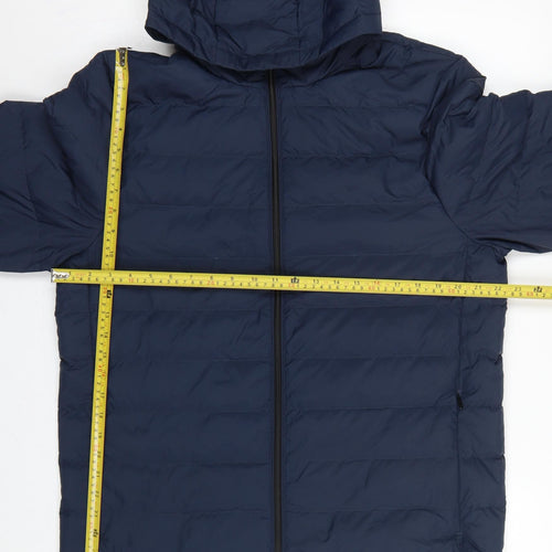 Marks & Spencer Men Navy L Stormwear Down Hooded Puffer Jacket