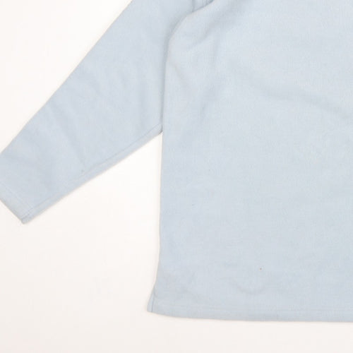 Watsons Mens Blue M V-Neck Pullover Fleece Sweatshirt Pocket