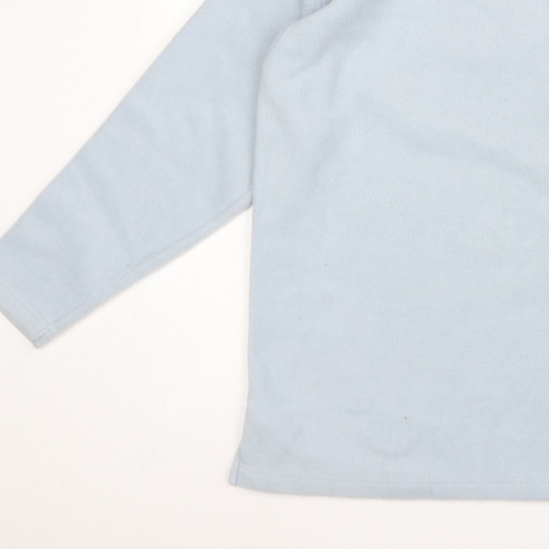 Watsons Mens Blue M V-Neck Pullover Fleece Sweatshirt Pocket
