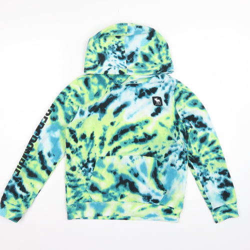 Abercrombie Kids Boys Multicoloured 9-10 Years Fleece Pullover Hoodie