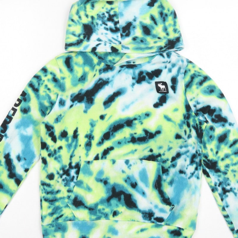 Abercrombie Kids Boys Multicoloured 9-10 Years Fleece Pullover Hoodie