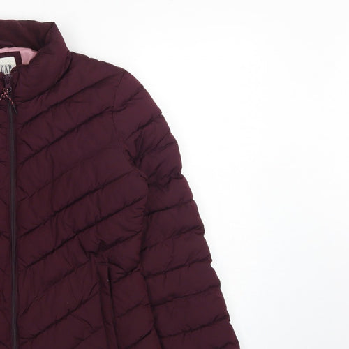 GAP Women’s Red Size 10 Quilted Puffer Jacket Full Zip