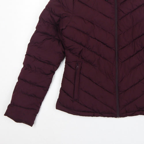 GAP Women’s Red Size 10 Quilted Puffer Jacket Full Zip