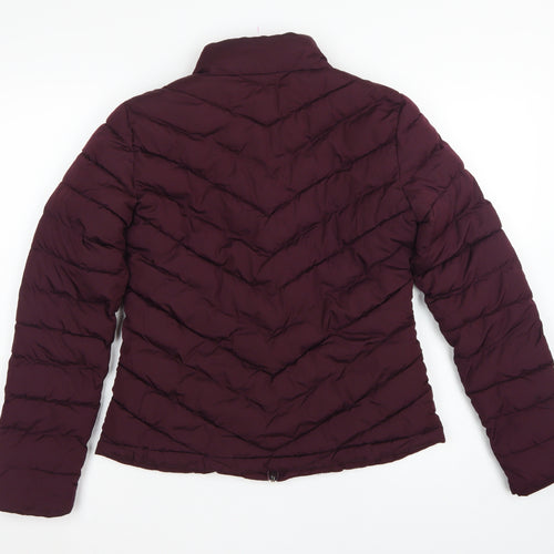 GAP Women’s Red Size 10 Quilted Puffer Jacket Full Zip