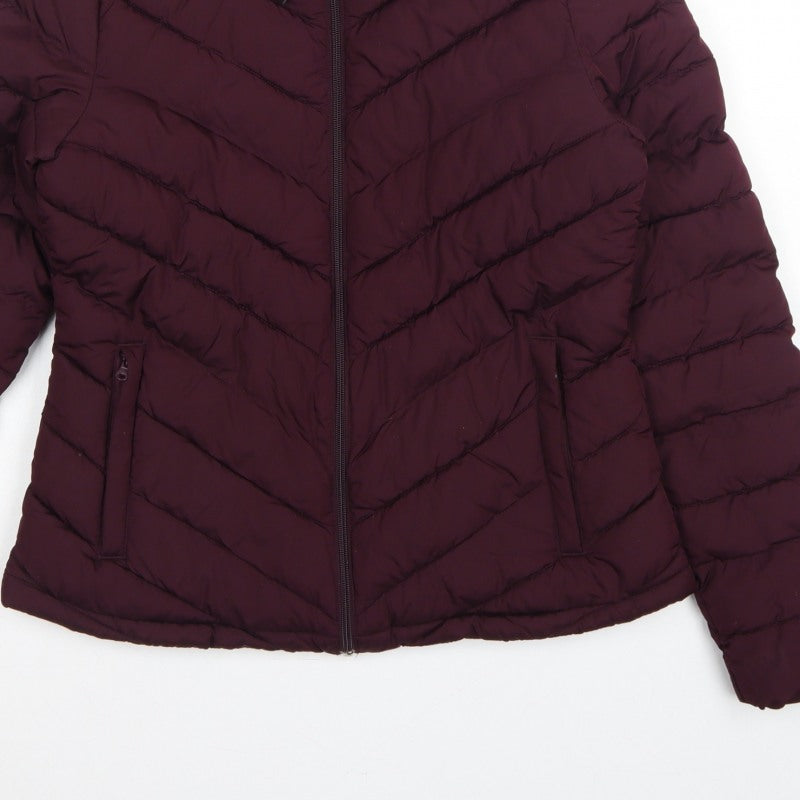 GAP Women’s Red Size 10 Quilted Puffer Jacket Full Zip