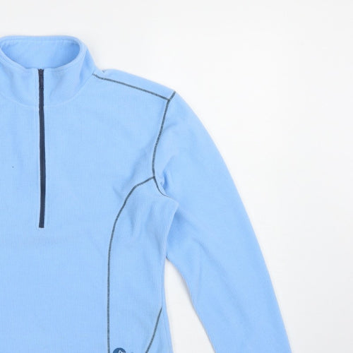 Lowe Alpine Women Blue Small 1/2 Zip Fleece Sweatshirt