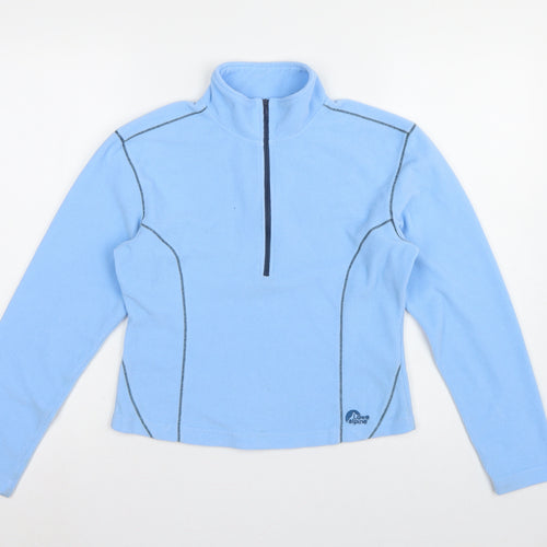 Lowe Alpine Women Blue Small 1/2 Zip Fleece Sweatshirt