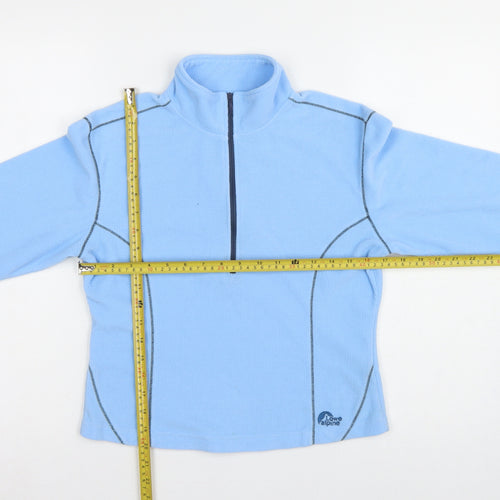 Lowe Alpine Women Blue Small 1/2 Zip Fleece Sweatshirt