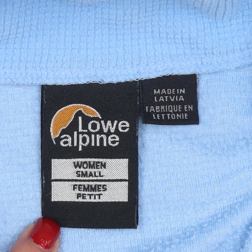 Lowe Alpine Women Blue Small 1/2 Zip Fleece Sweatshirt
