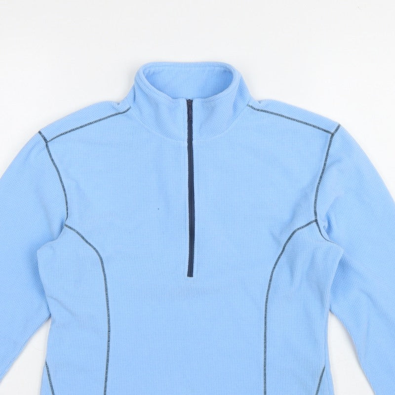 Lowe Alpine Women Blue Small 1/2 Zip Fleece Sweatshirt