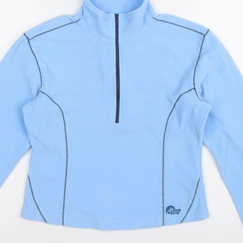 Lowe Alpine Women Blue Small 1/2 Zip Fleece Sweatshirt