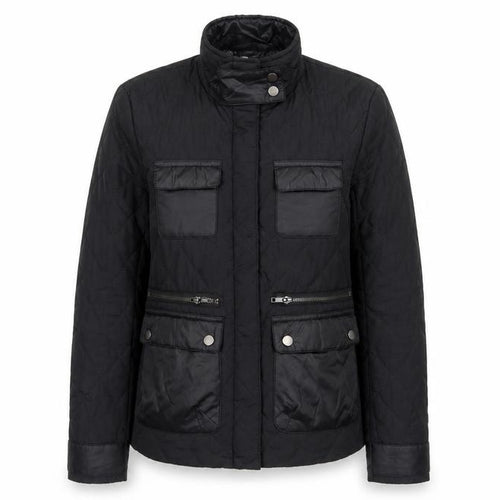 H&M Women’s Black UK 4 Quilted Padded Zip Jacket