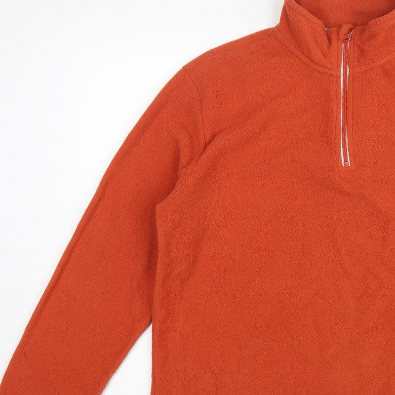 Atlas for Men Men’s Orange L 1/4 Zip Fleece Sweatshirt Outdoor