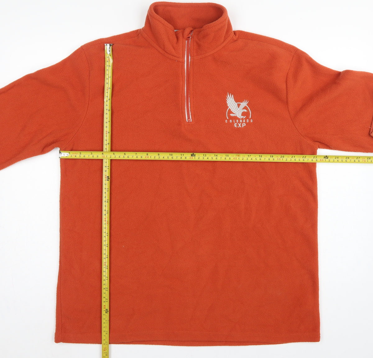 Atlas for Men Men’s Orange L 1/4 Zip Fleece Sweatshirt Outdoor